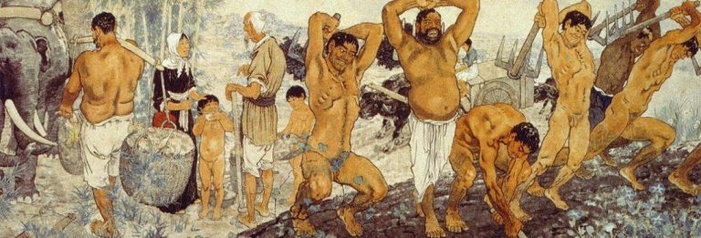 愚公移山油畫拍卖 画中人缘何是印度人？