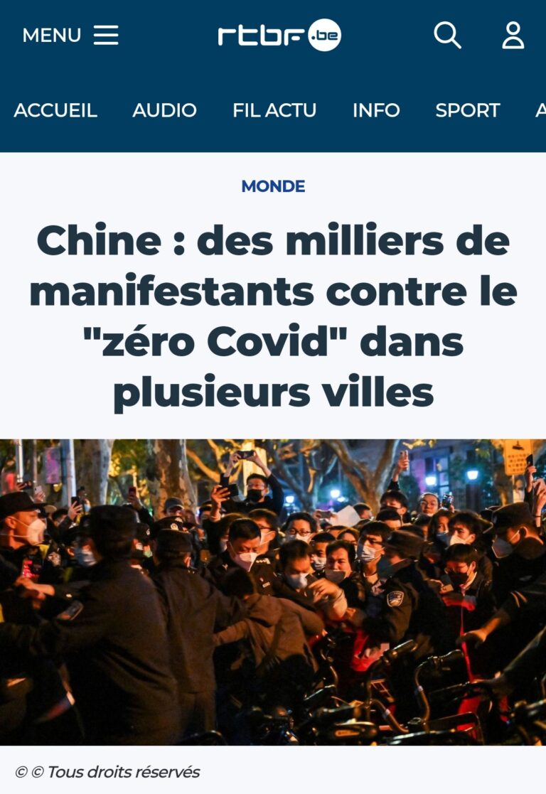 【比媒】中国，数千人在多个城市示威反对“动态清零”