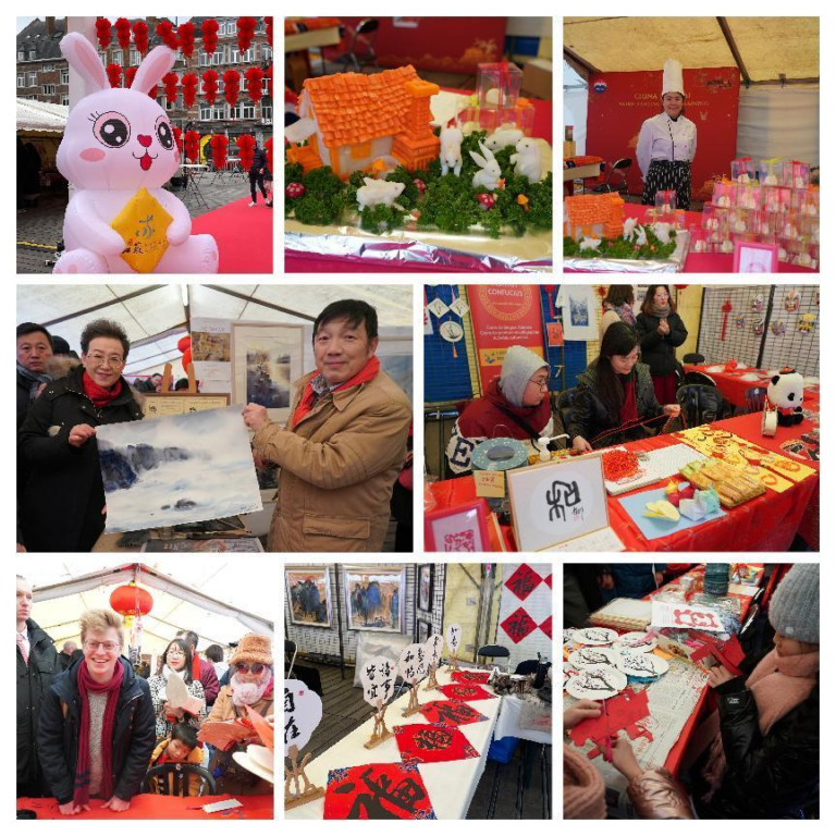 【玉兔献瑞，温暖迎春】比利时“中国春节游园庙会”活动成功举办